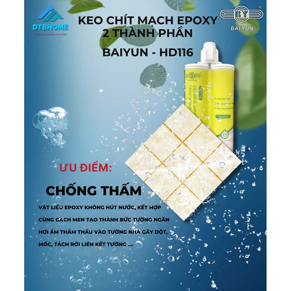 KEO CHÍT MẠCH EPOXY 2 THÀNH PHẦN BD536