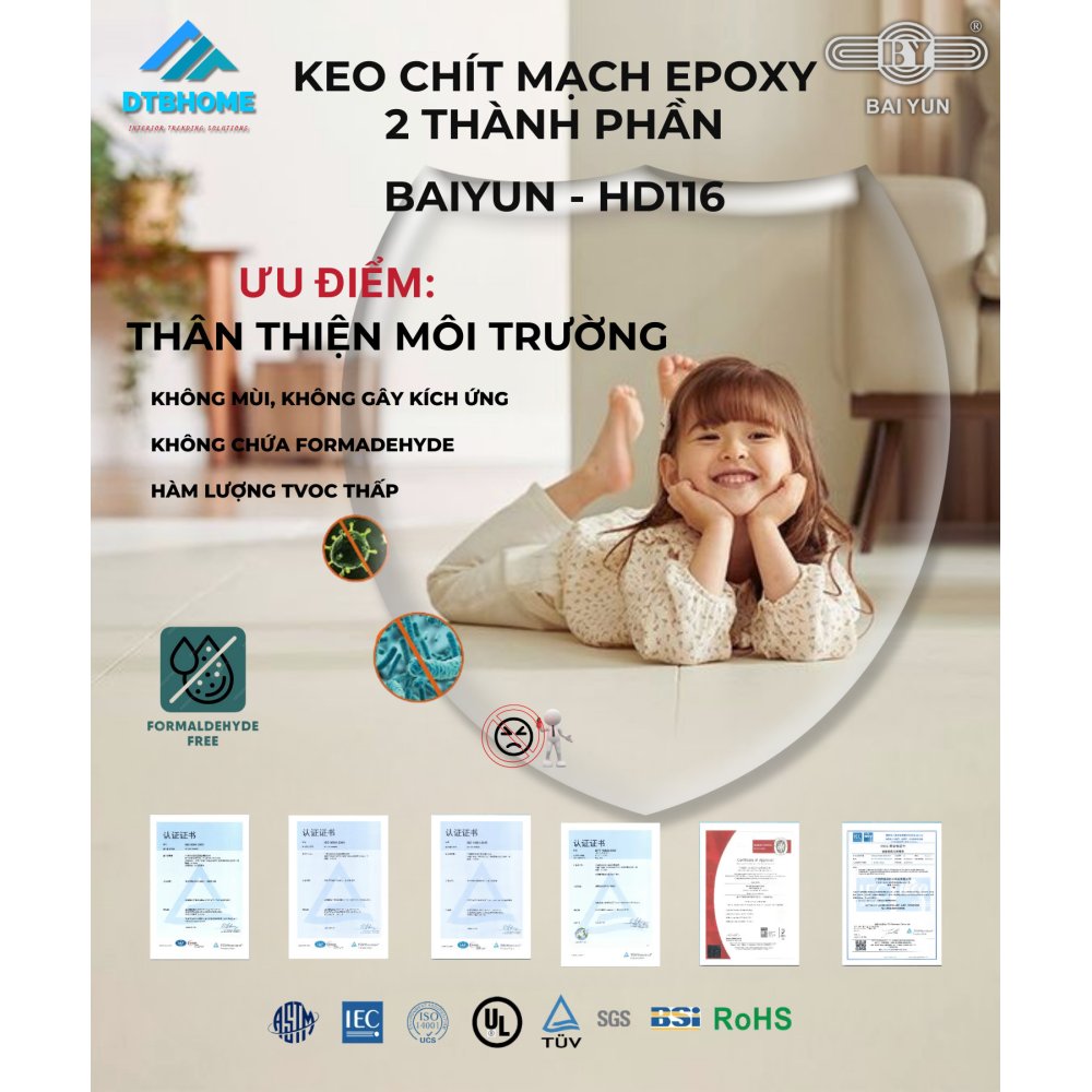 KEO CHÍT MẠCH EPOXY 2 THÀNH PHẦN BD536